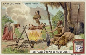 Primitieve spitbraad door European School